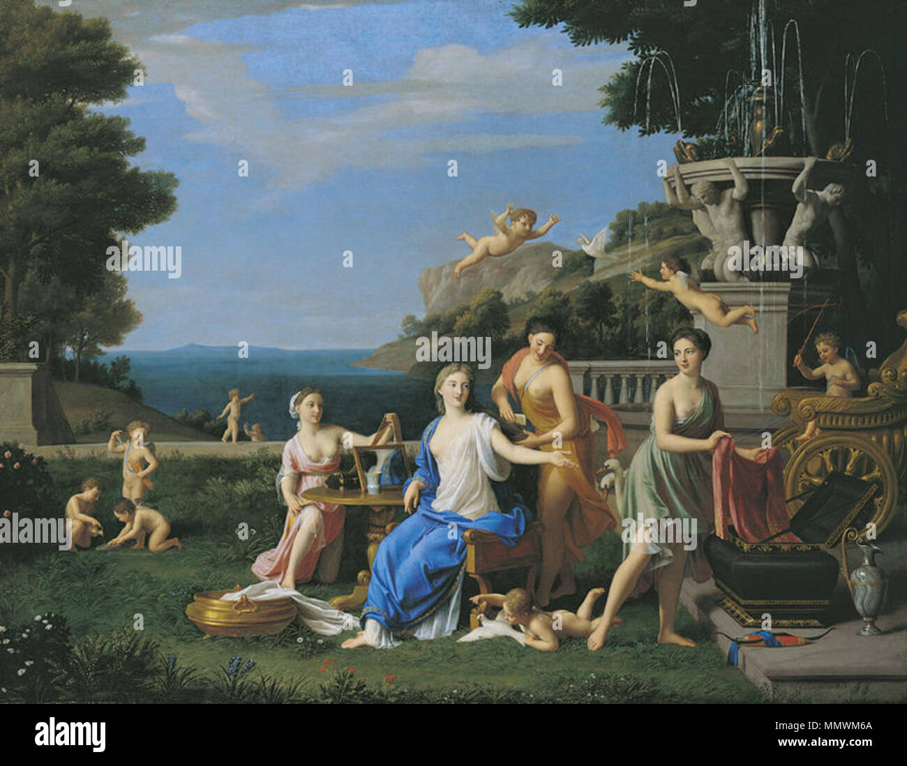 Toilet of Venus. 1698. Colombel Toilet of Venus Stock Photo Alamy