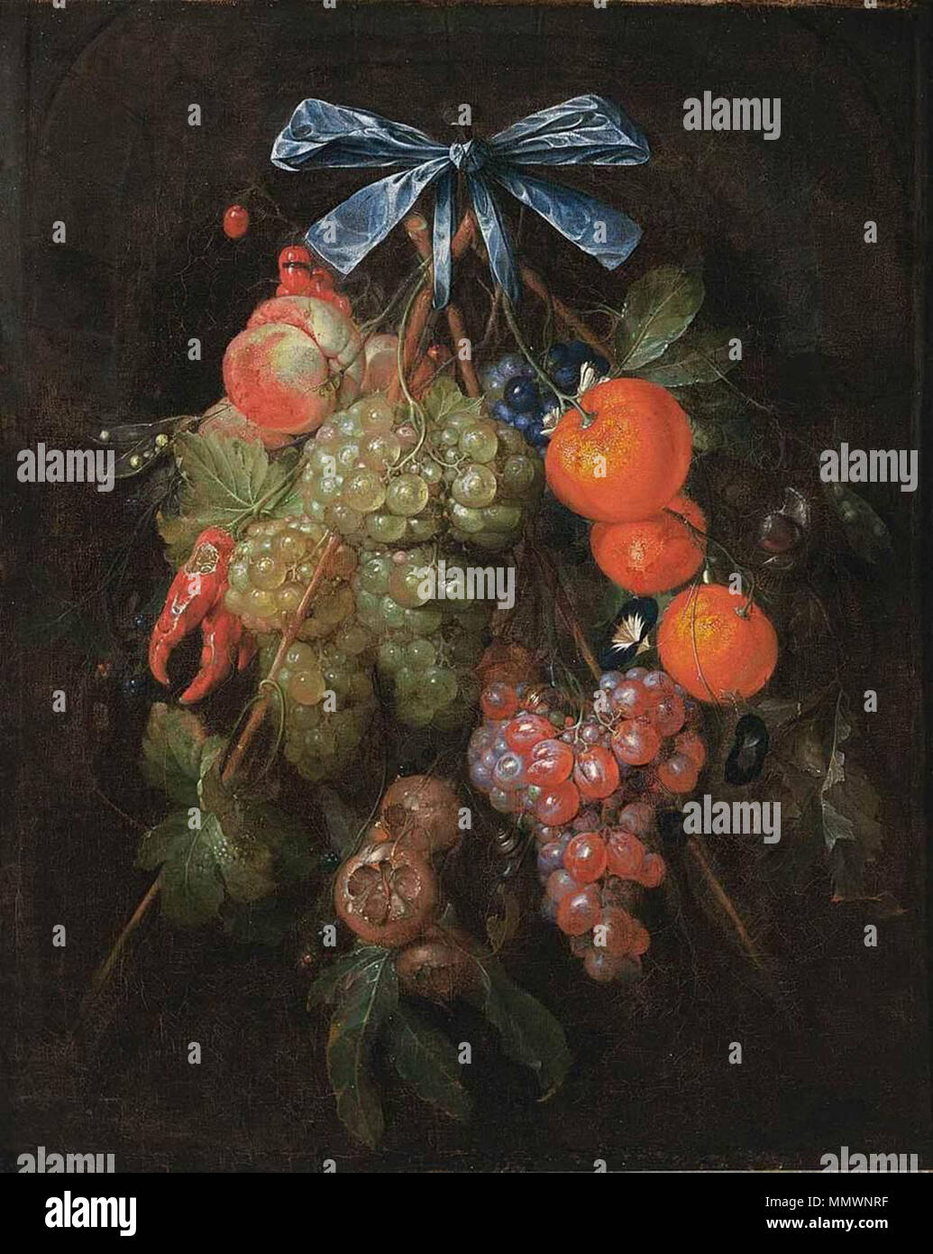 Festoon with Fruit and Flowers. 1650s. Cornelis de Heem Festoon with Fruit and Flowers