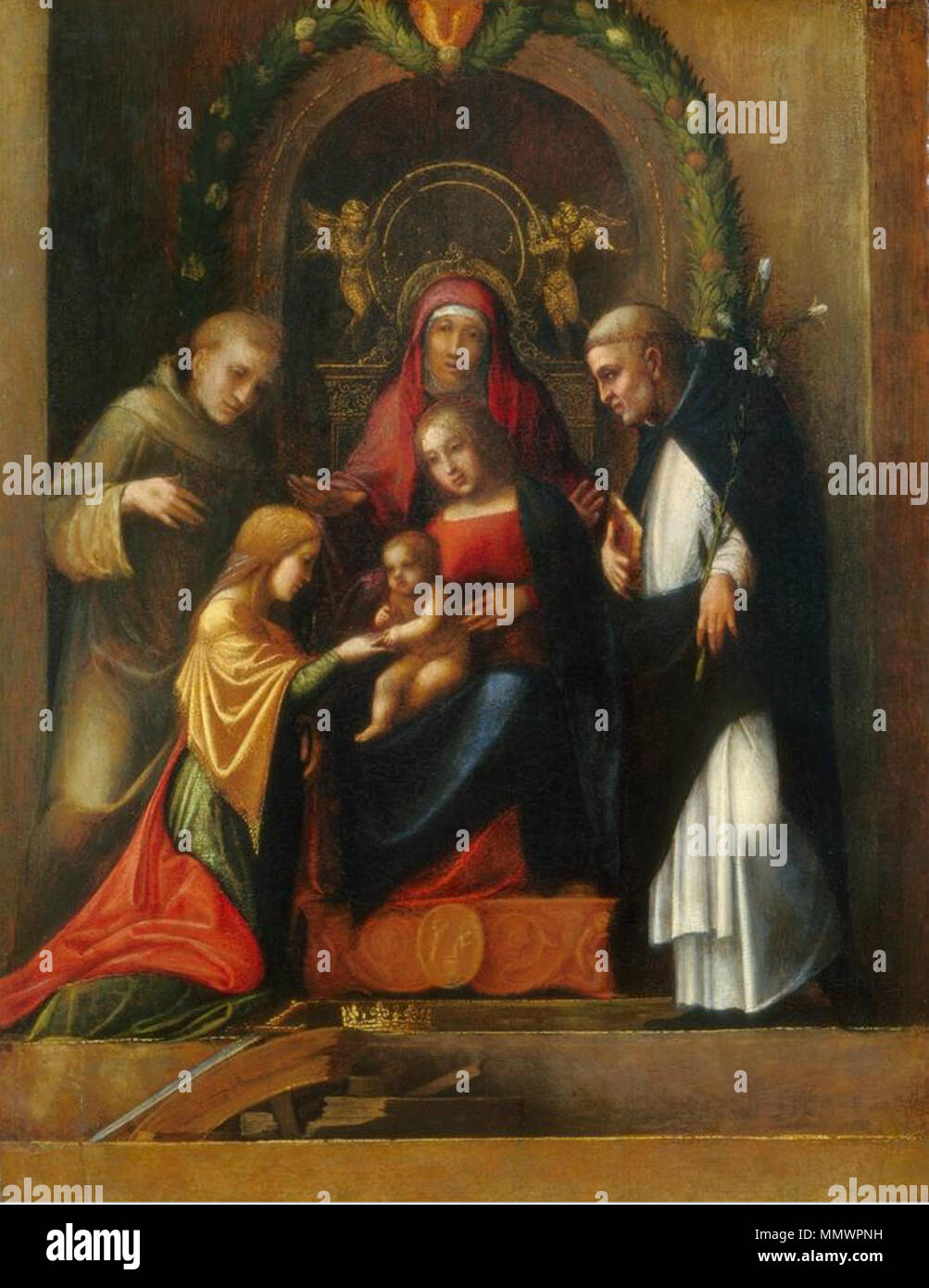 Mystical marriage of saint catherine 1510 hi-res stock photography and ...