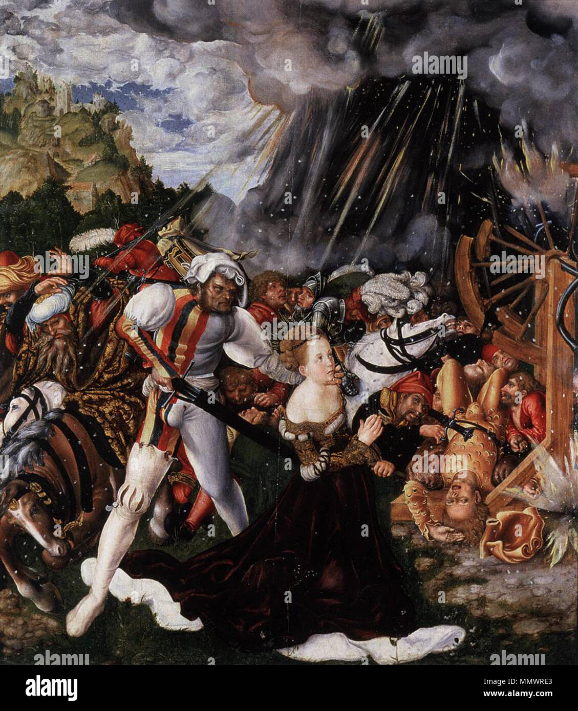 Martyrdom St Catherine Lucas Cranach High Resolution Stock Photography ...