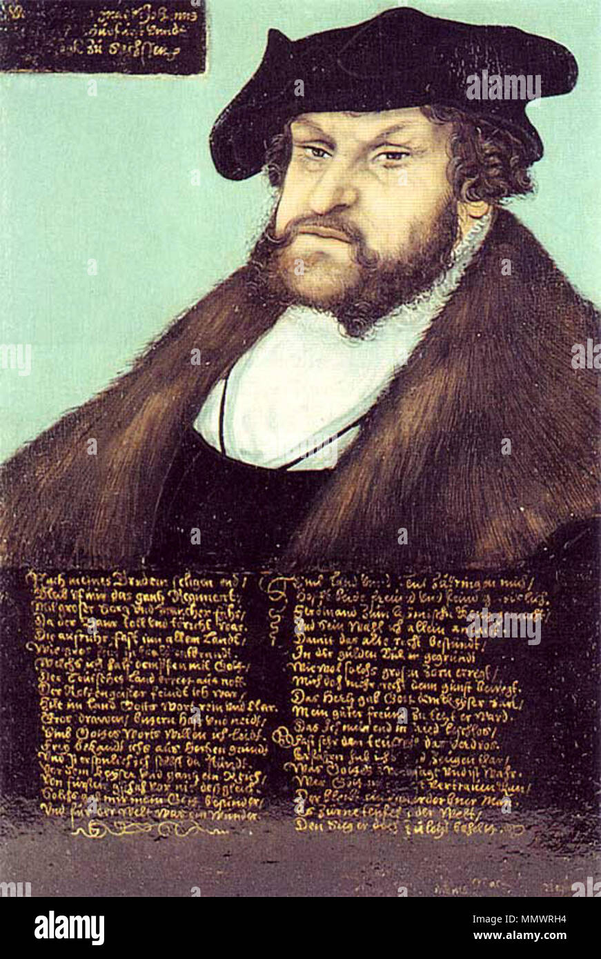 Johann the Steadfast, Elector of Saxony. circa 1532. Johann-Sachsen-1532-3 Stock Photo