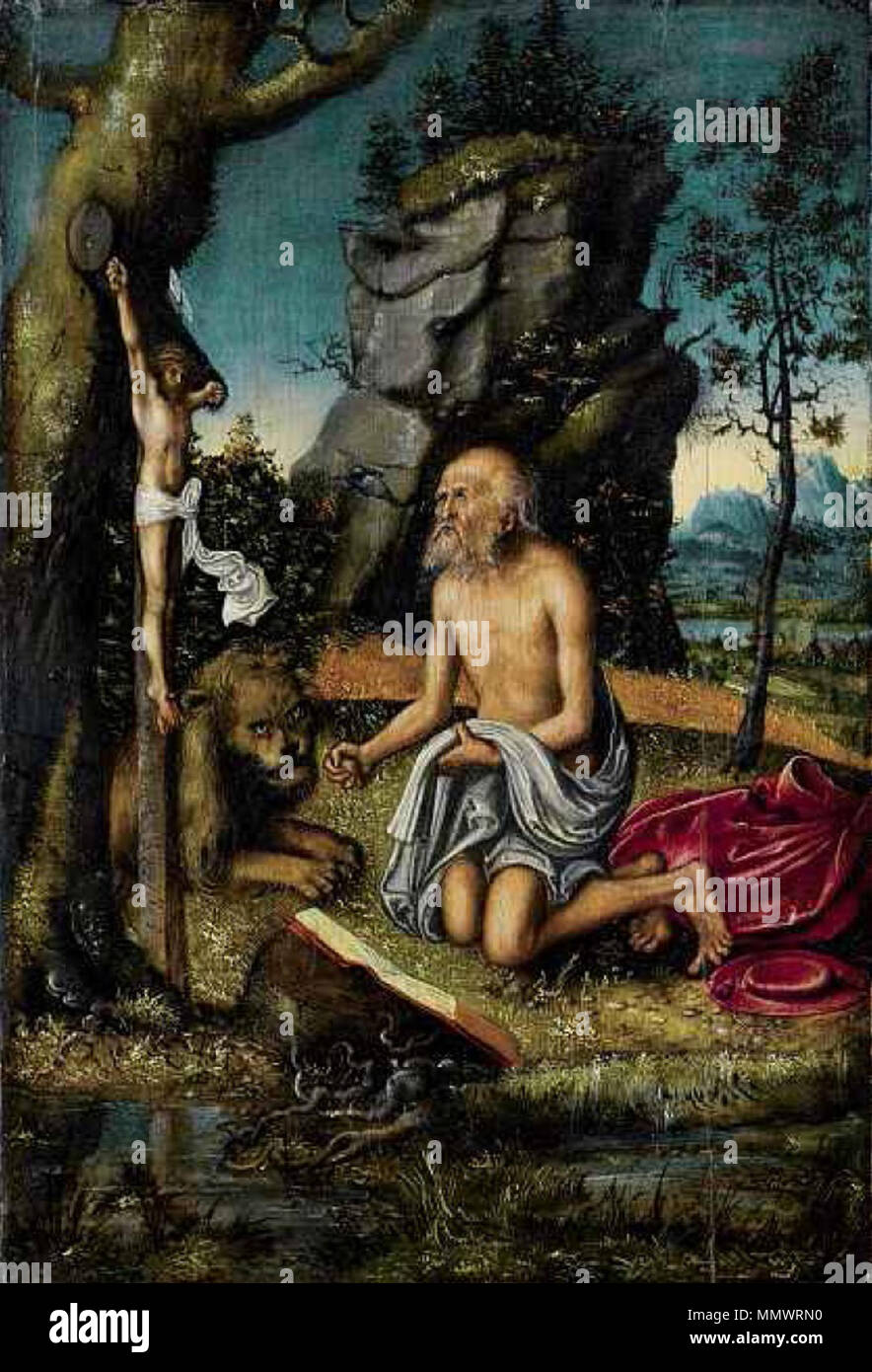 Lucas Cranach d.Ä. & Werkstatt - Heiliger Hieronymus in der Einöde ...