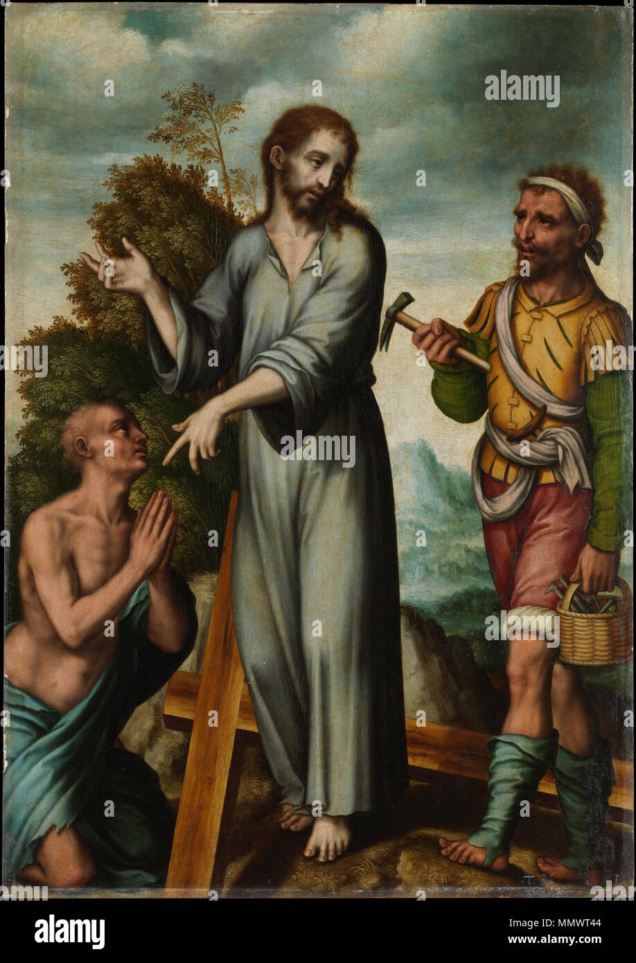 Cristo justificando su pasión Stock Photo