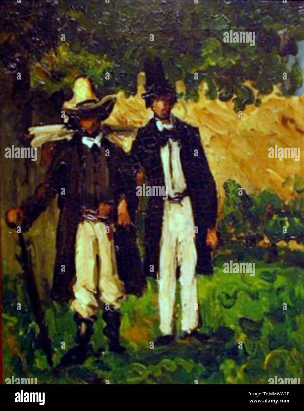 Cézanne - Marion y Valabrègue salen a buscar un motivo para pintar Stock Photo