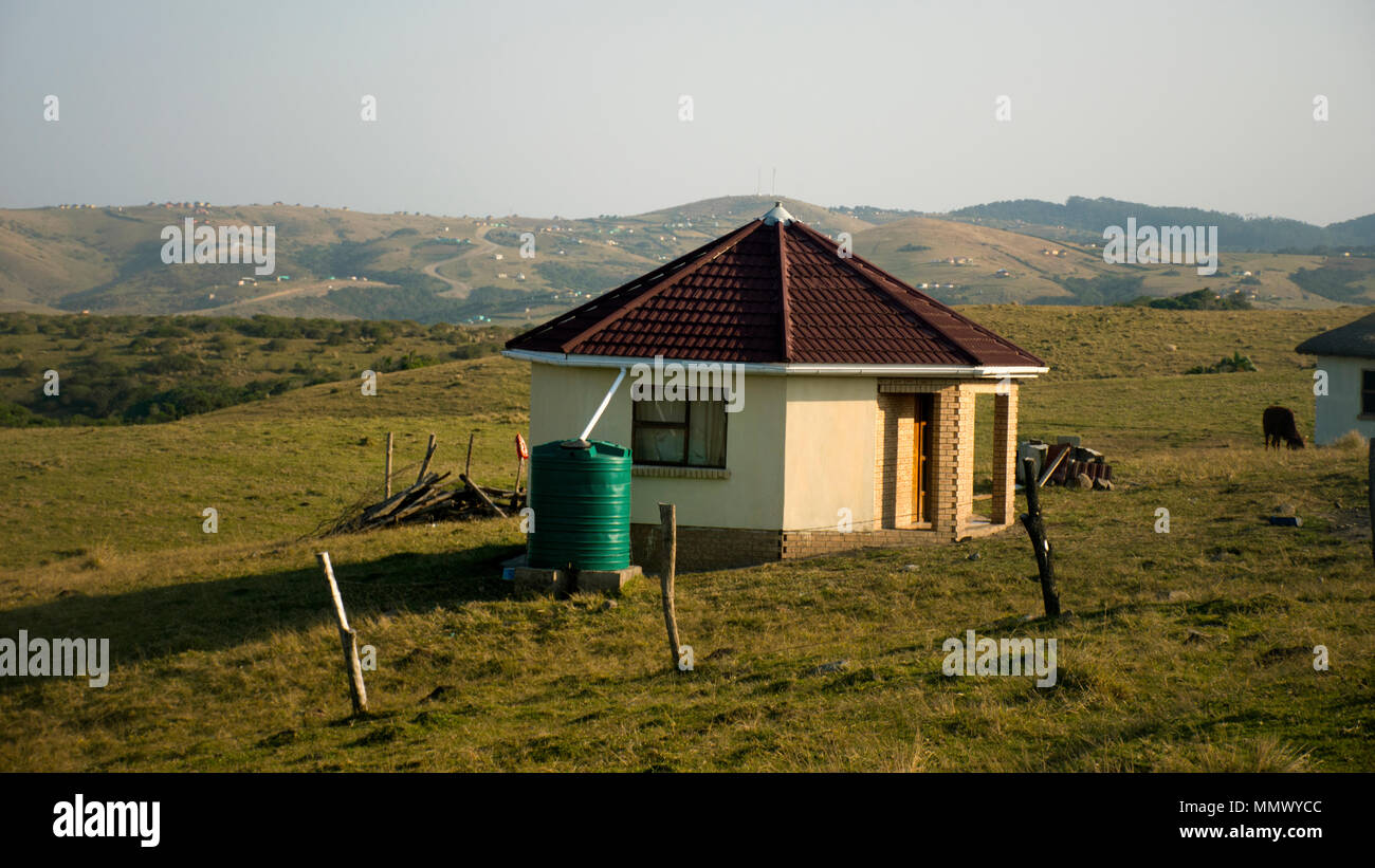 Typical house style in Coffee Bay, Eastern Cape Wild Coast, South Africa Stock Photo