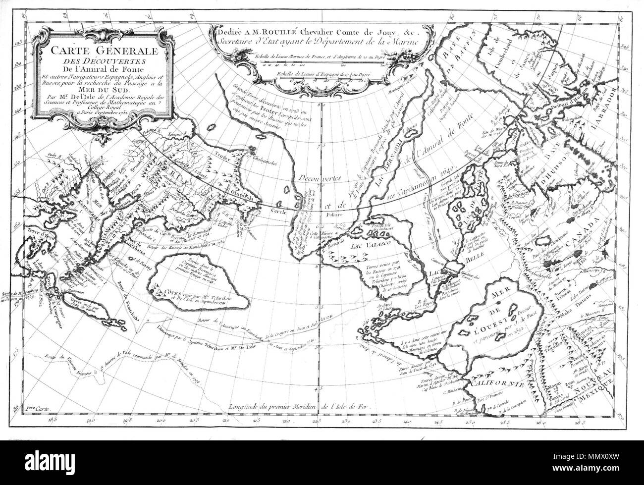 Carte delisle Black and White Stock Photos & Images Alamy