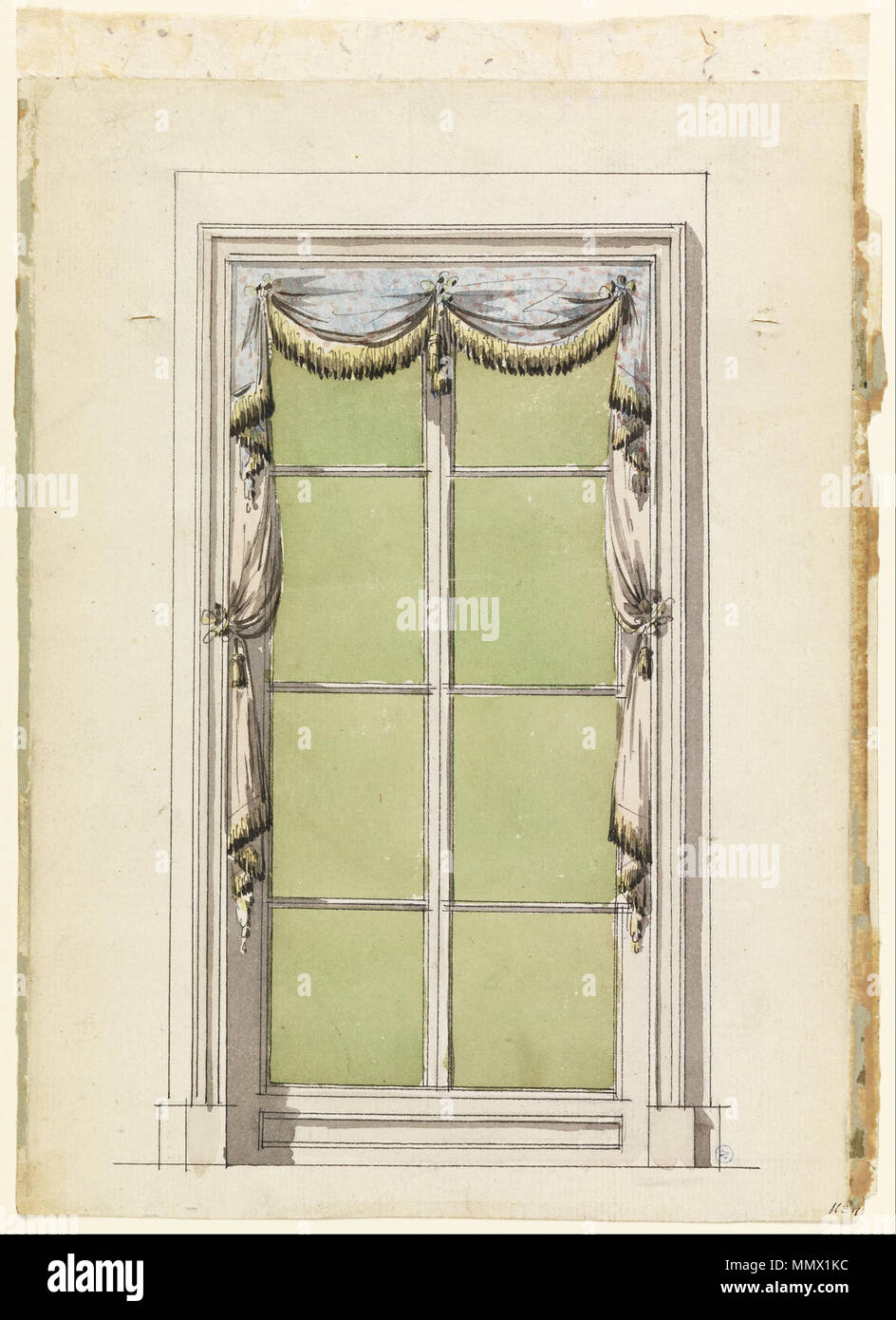 19th century window drapery hi-res stock photography and images - Alamy