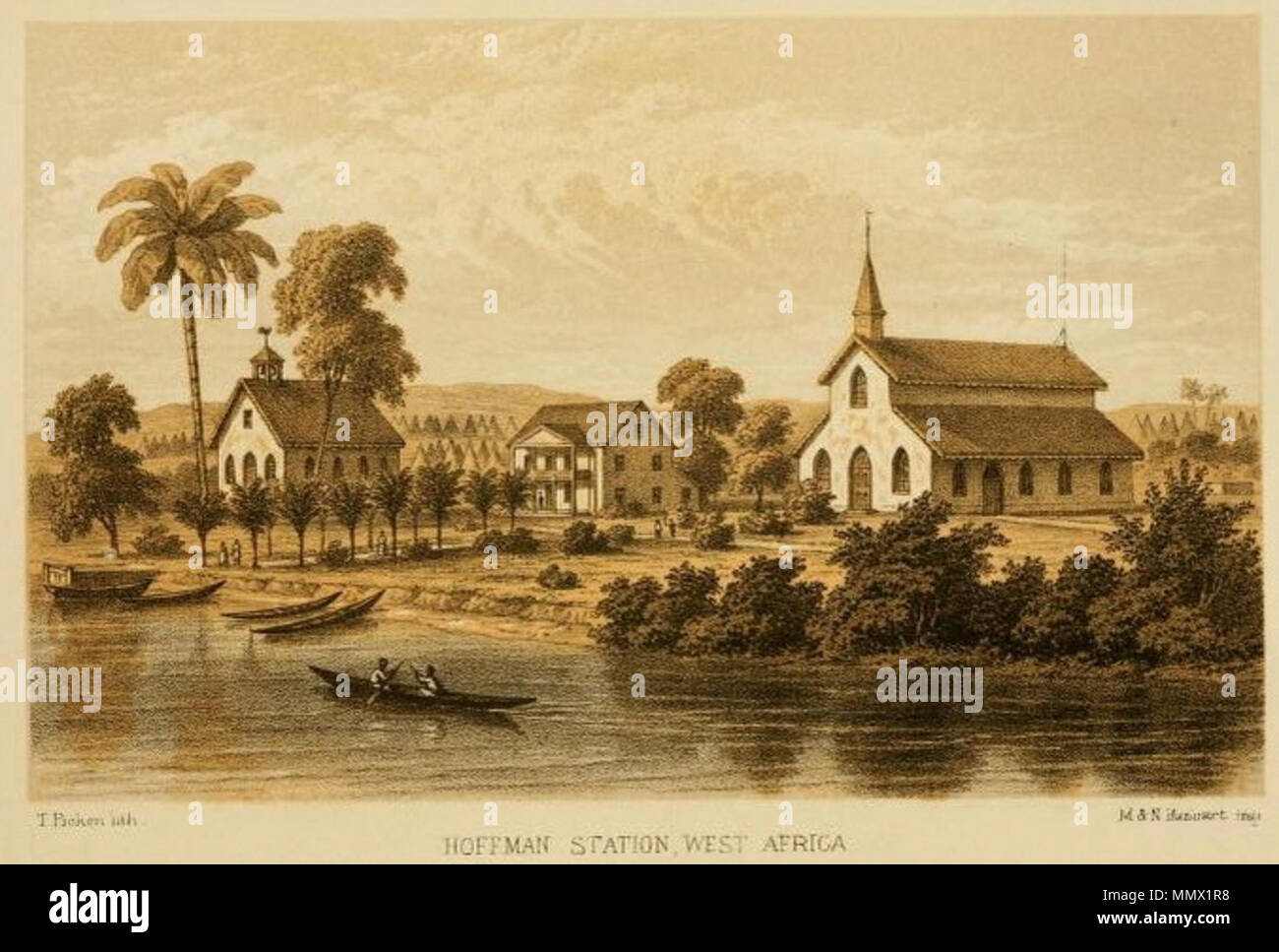 . The Hoffman Missionary Station at Cape Palmas. Hoffman Station, West