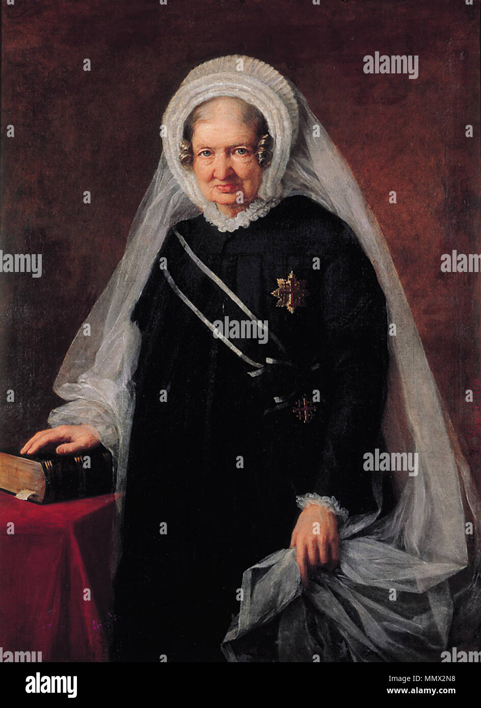 . Portrait of Luise von Schierstedt (1794-1876)  . 1870. BAAvHagen Schierstedt 1870 Stock Photo