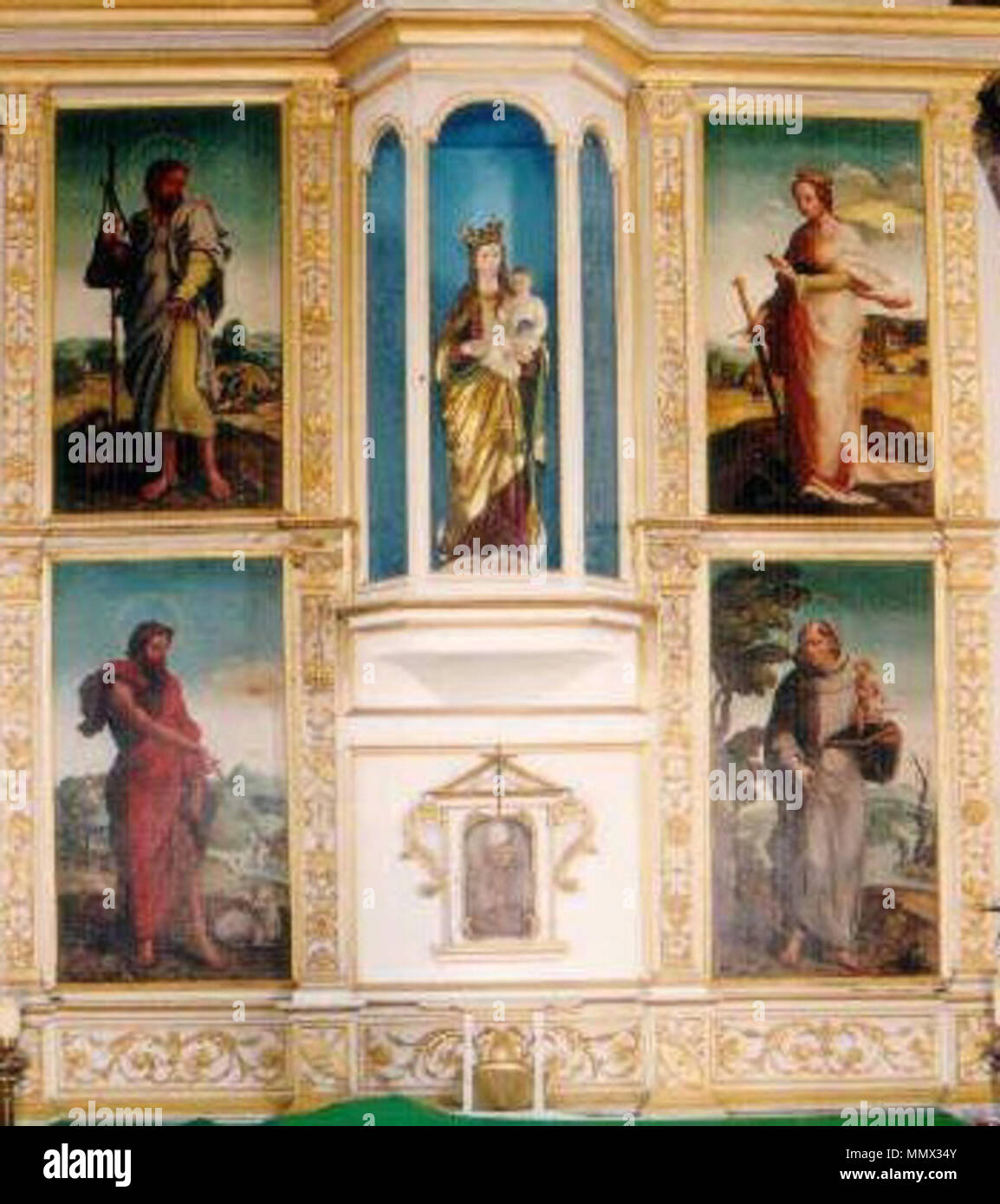 Diogo de Contreiras Retábulo da capela da Madre de Deus Stock Photo