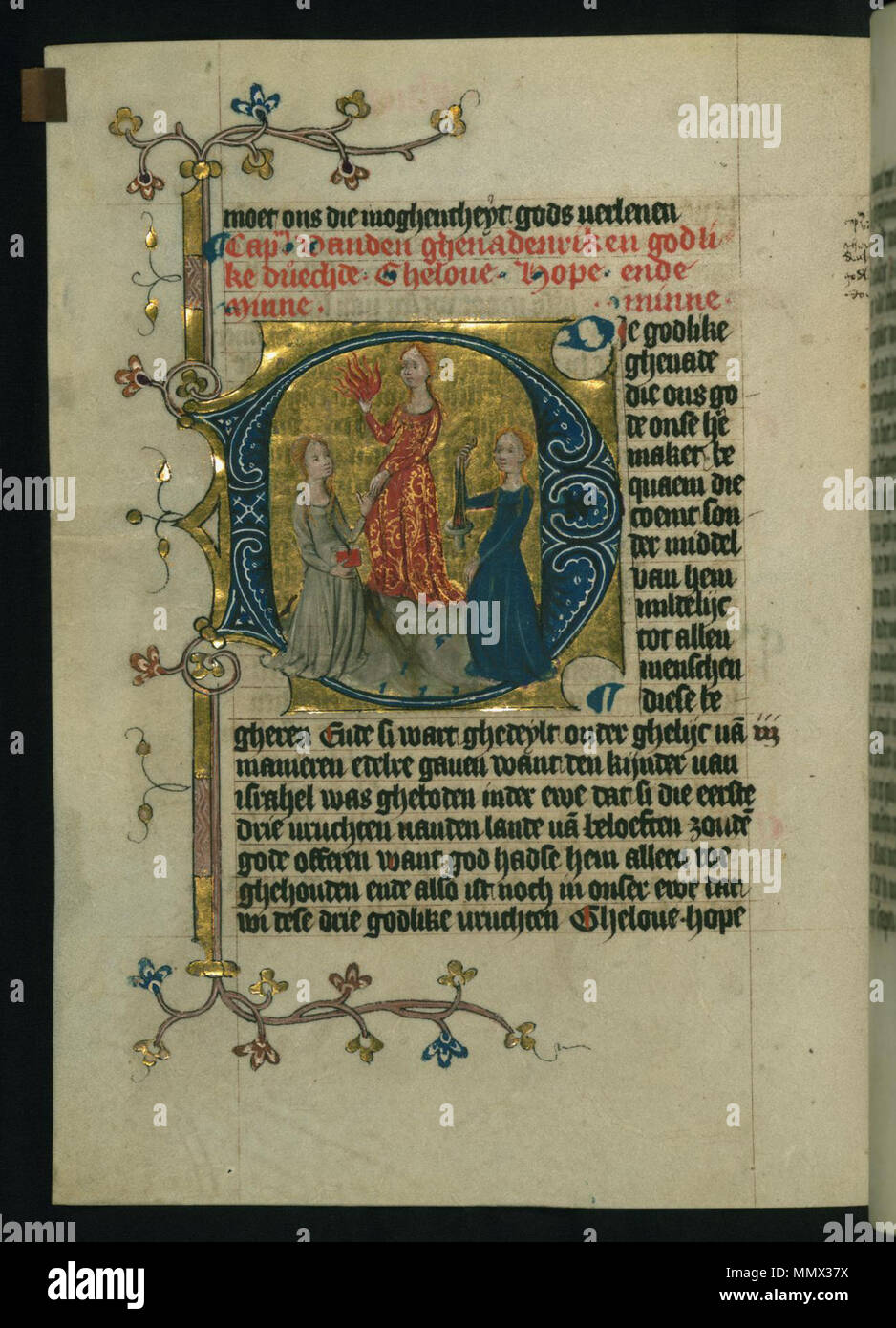 W.171.37v Dirc van Delft - Faith, Hope, and Charity - Walters W17137V ...