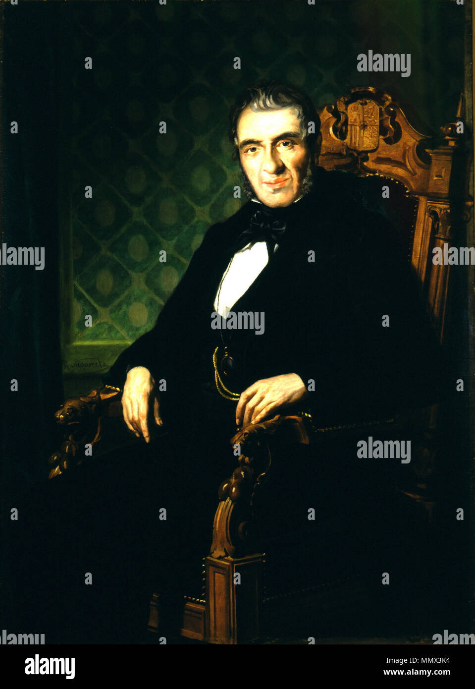Agustín de Argüelles Alvarez González 1873. Ricardo María Navarrete Fos Stock Photo