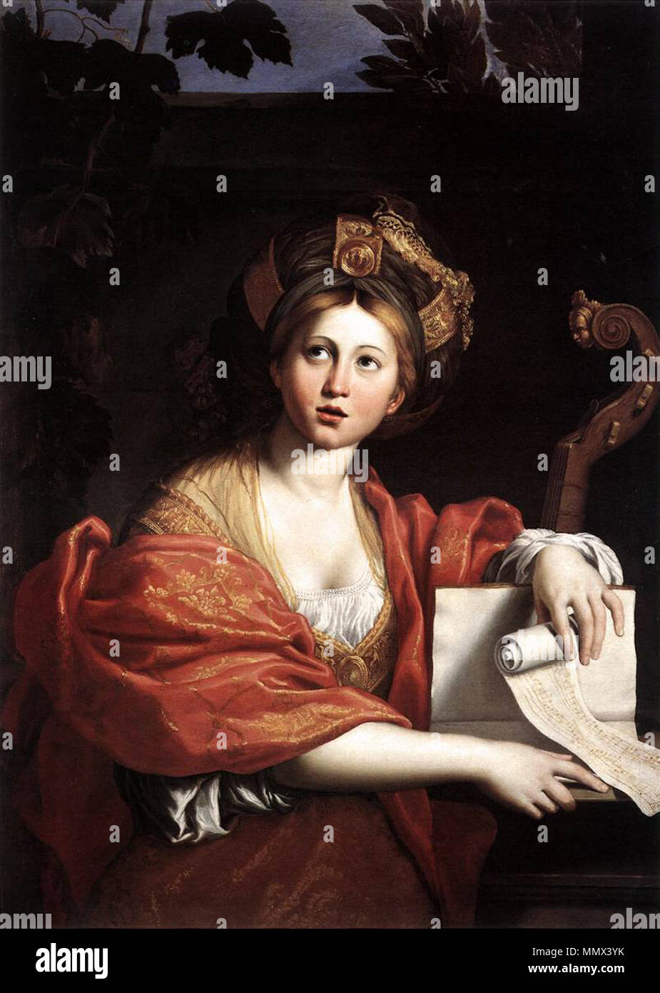 The Cumaean Sibyl. circa 1617. Domenichino - The Cumaean Sibyl - WGA06405 Stock Photo