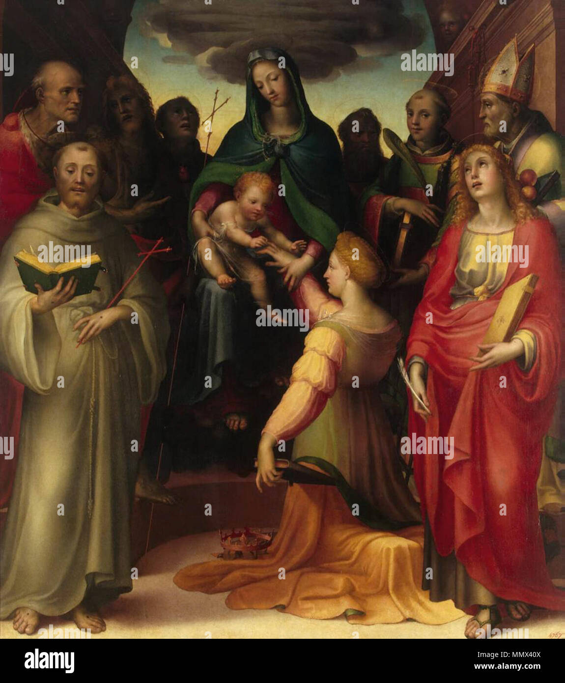 Mystical Marriage Of St Catherine High Resolution Stock Photography and ...