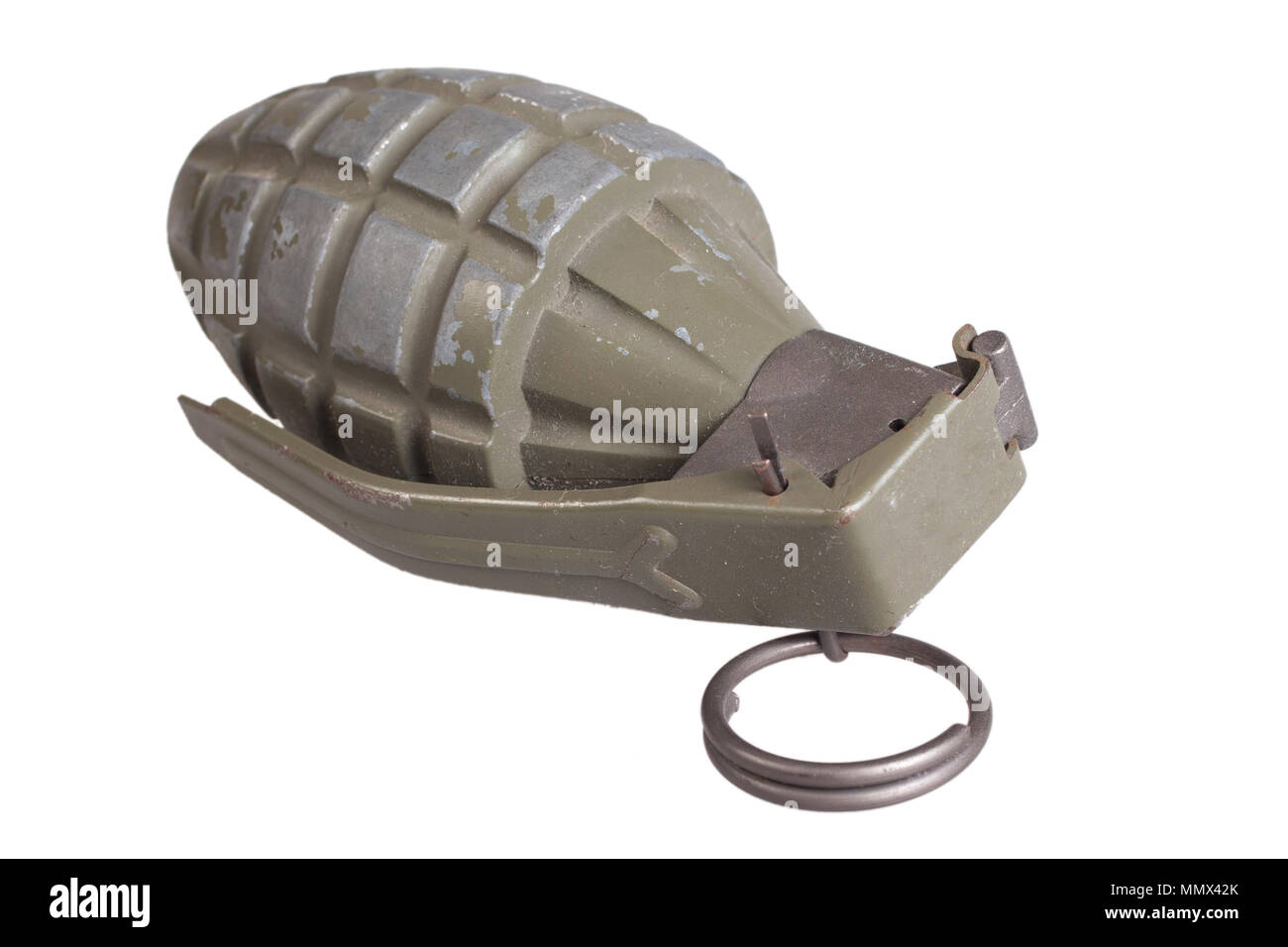 grenade isolated on a white background Stock Photo - Alamy
