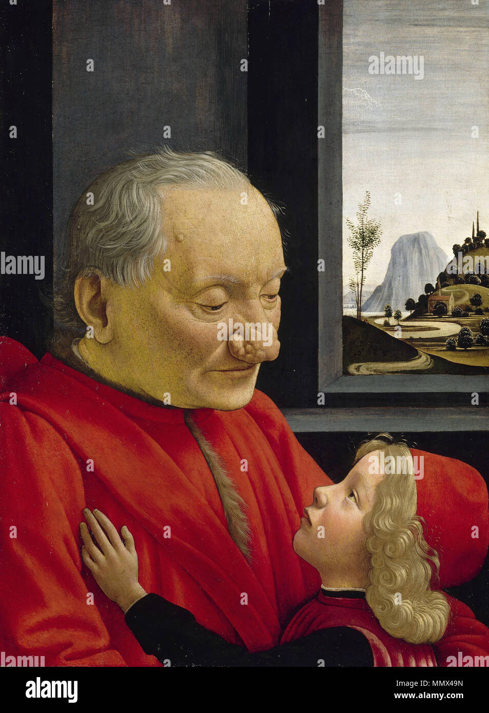 . GHIRLANDAIO, Domenico An Old Man and His Grandson Tempera on wood, 62 ...