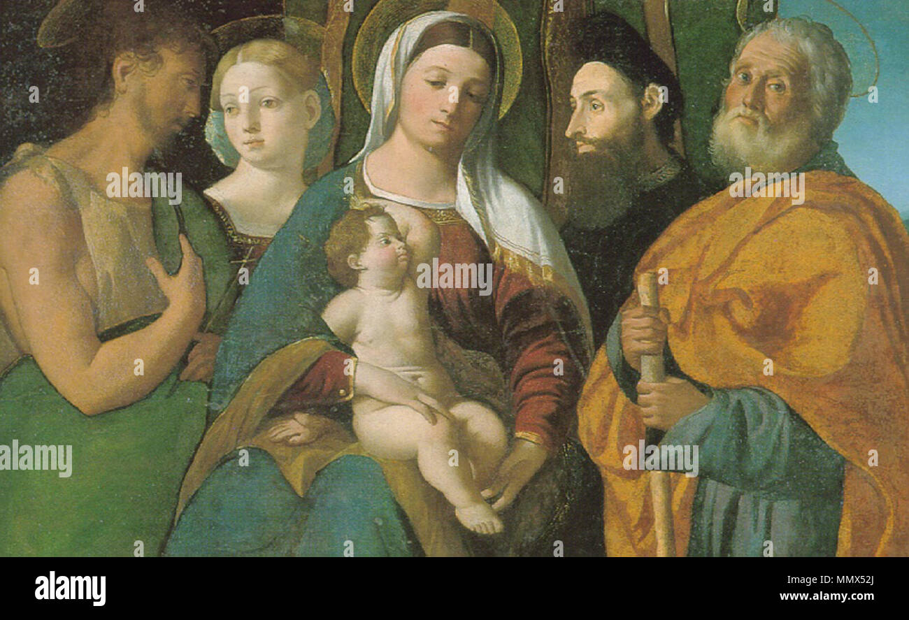 Italian: Sacra Conversazione. 1510s or 1520s. Dosso Dossi 016 Stock Photo