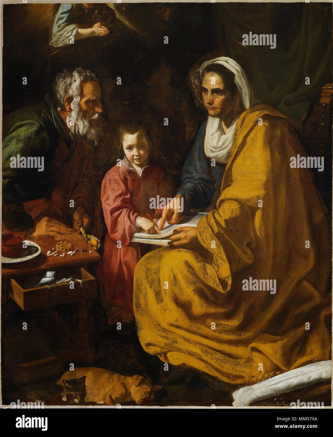 Educación de la virgen Stock Photo - Alamy