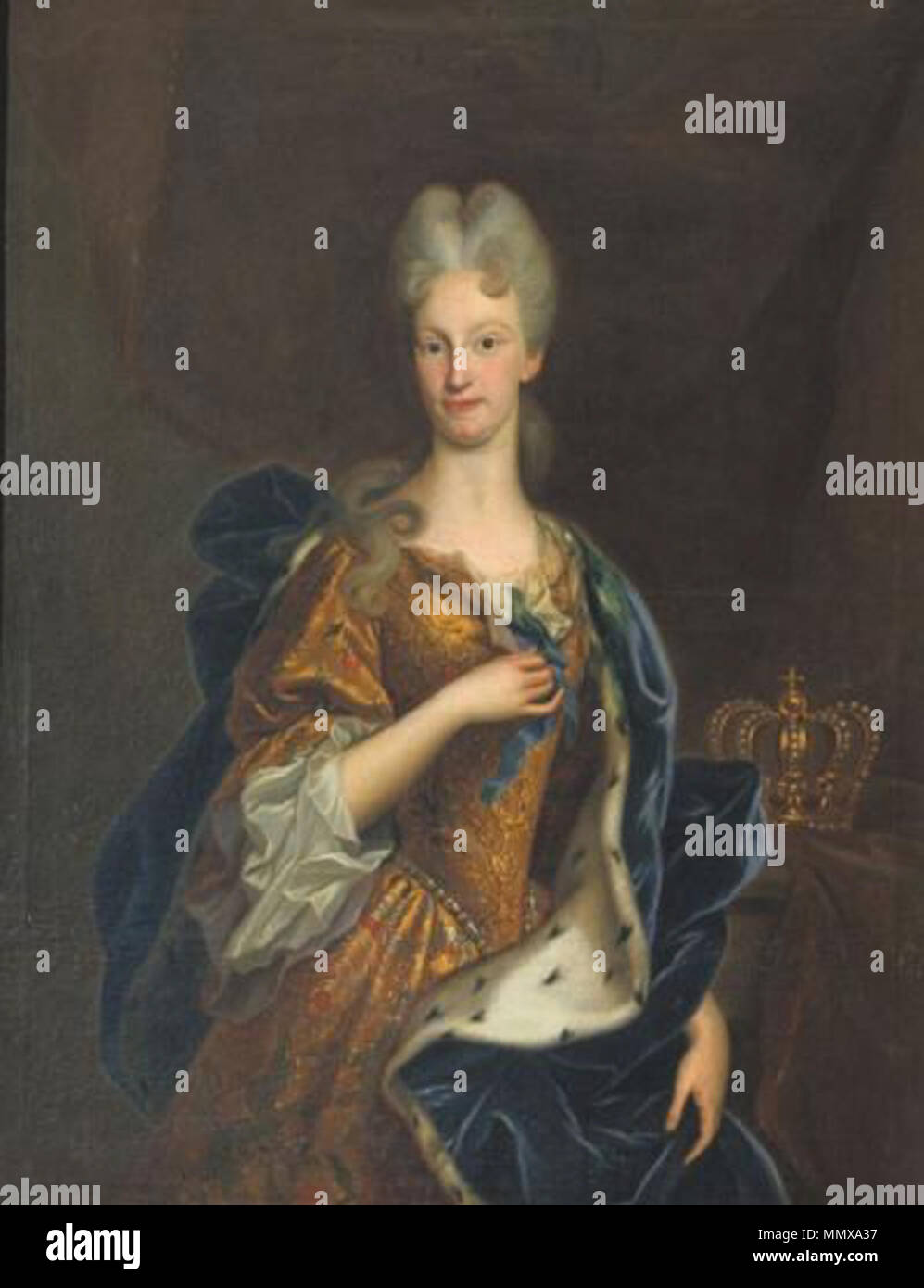Elisabeth Farnese. circa 1715. Elisabeth Farnese by Giovanni Maria delle Piana Stock Photo
