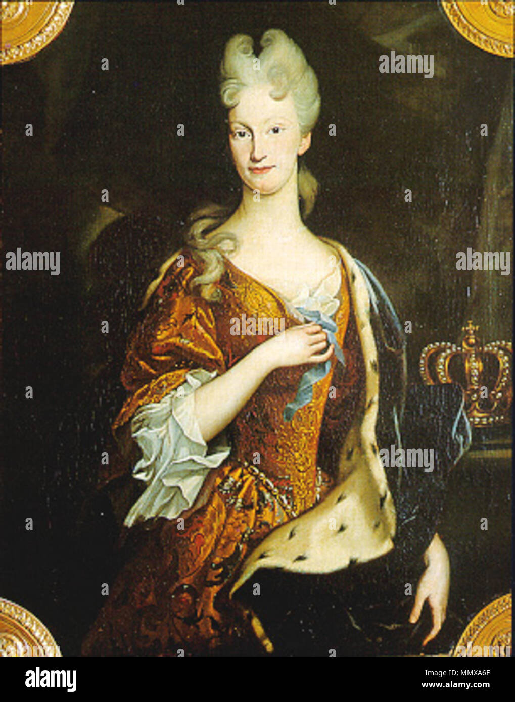 Portrait of Elisabeth Farnese (1692-1766). 18th century. Elisabetta Farnese1 Stock Photo