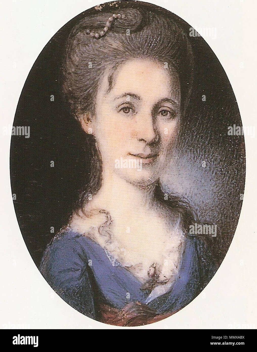 . English: Elizabeth Digby Peale , Mrs. Rubens Peale c. 1771 watercolor on ivory 5.1 x 3.1 cm private collection courtesy of Earle D. Vendekar of knightsbridge  . 29 March 2013, 14:43:39.   Charles Willson Peale  (1741–1827)     Description American portrait painter  Date of birth/death 15 April 1741 22 February 1827  Location of birth/death St. Paul's Parish, Maryland Philadelphia  Work location Deutsch: Nordamerikanische Ostküste English: East coast of North America  Authority control  : Q454945 VIAF:?72190360 ISNI:?0000 0000 8262 3463 ULAN:?500017914 LCCN:?n80025860 NLA:?35413732 WorldCat E Stock Photo