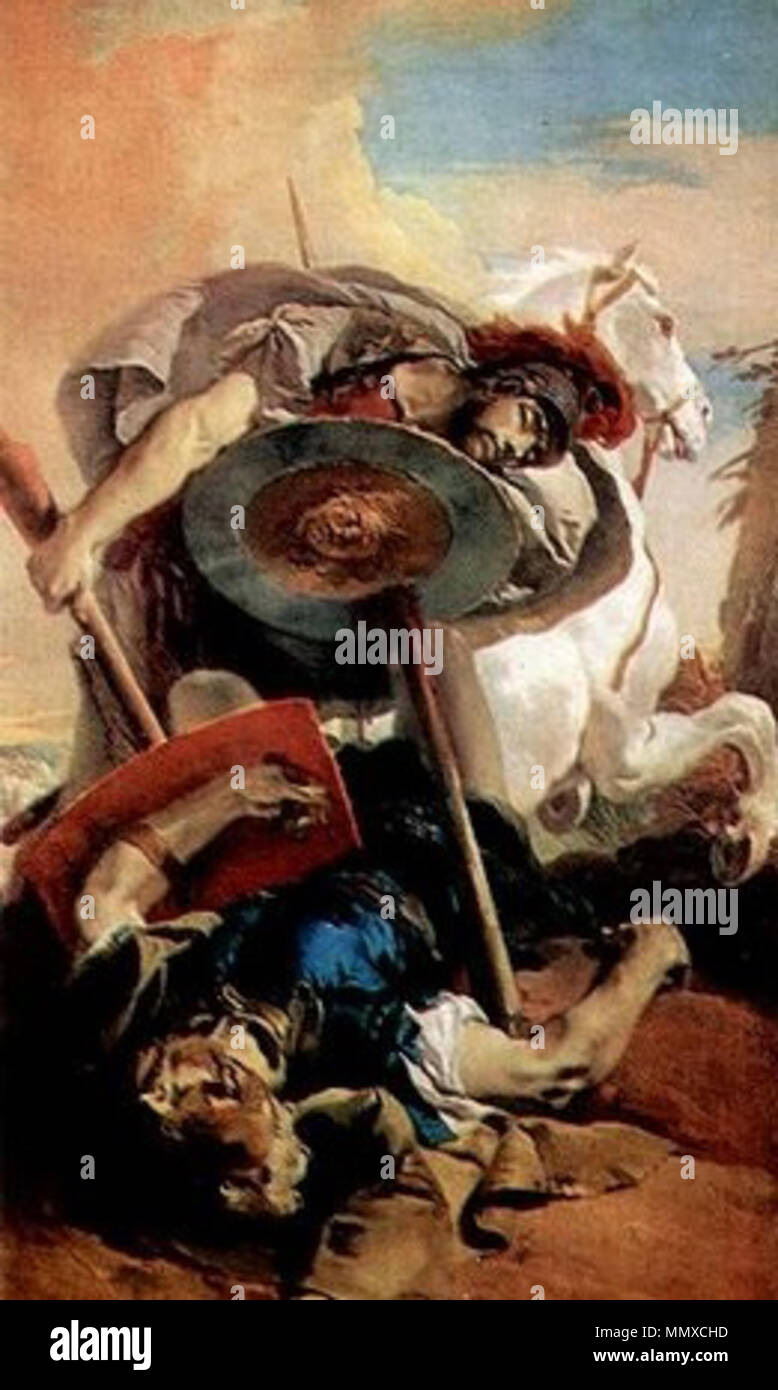 .  English: Detail from Tiepolo's painting Deutsch: Eteokles und Polyneikes Tod des Konsuls L. J. Brutus im Zweikampf mit Aruns  . between circa 1725 and circa 1730.   Giovanni Battista Tiepolo  (1696–1770)      Alternative names Gianbattista, Giambattista Tiepolo  Description Italian painter and engraver  Date of birth/death 5 March 1696 27 March 1770  Location of birth/death Venice Madrid  Work location Udine, Venice, Veneto, Würzburg, Madrid  Authority control  : Q186202 VIAF:?71399712 ISNI:?0000 0001 2138 6633 ULAN:?500018523 LCCN:?n80045041 NLA:?35550021 WorldCat Eteocles and Polynices by Stock Photo