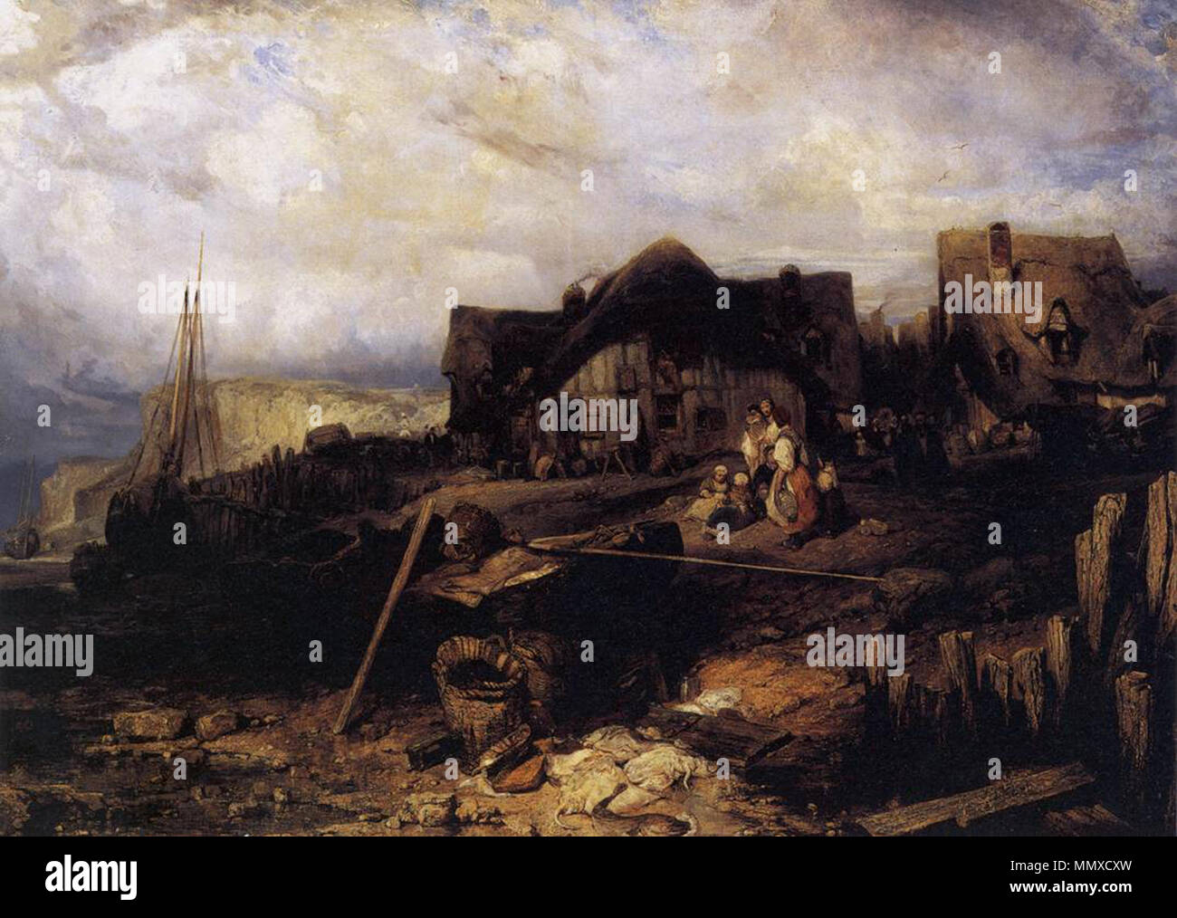 « Plage à marée basse » English Beach at Low Tide . 1833. Eugene Isabey Beach at Low Tide