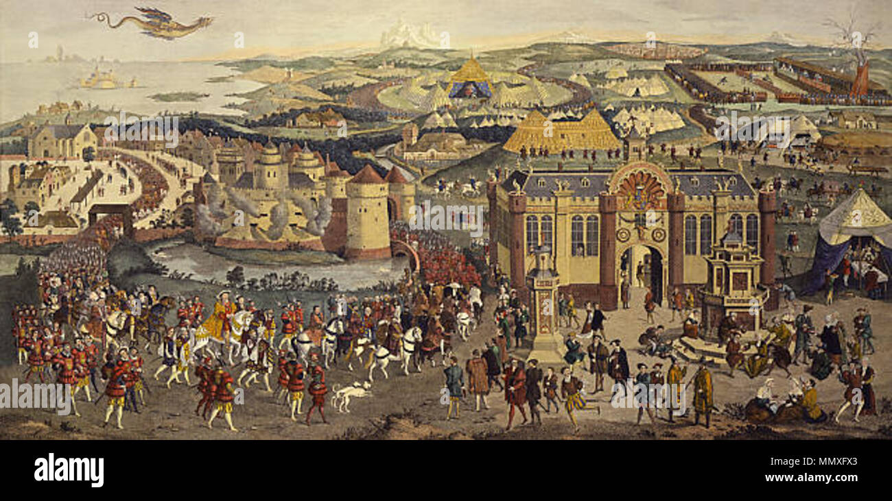 Field of the cloth of gold. 1774. Field of the cloth of gold Stock