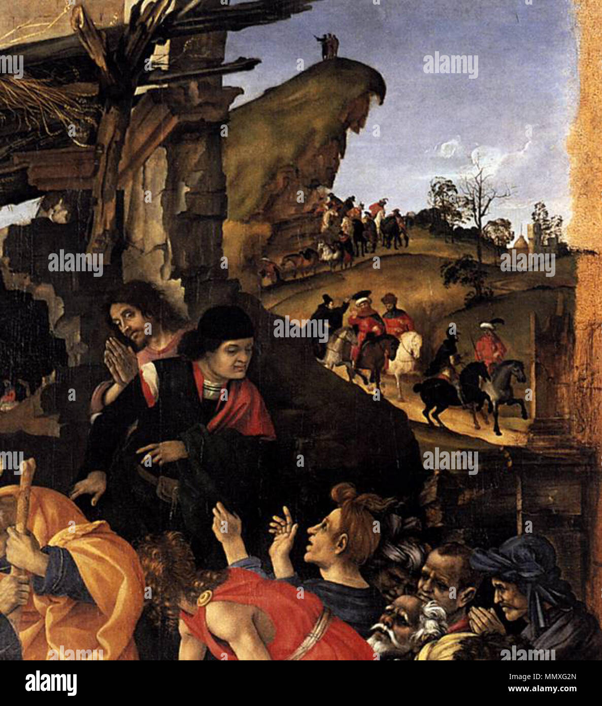 The Adoration of the Magi (detail). 1496. Filippino Lippi - Adoration ...