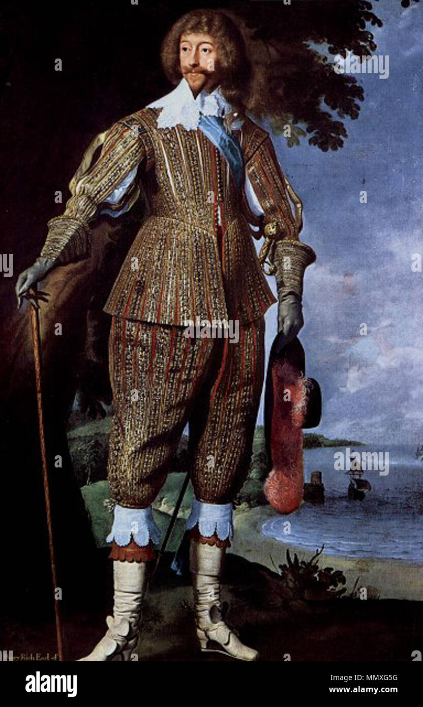 . Henry Rich, 1st Earl of Holland (1590-1649)  . 1640. Daniël Mijtens 1stEarlOfHolland Stock Photo