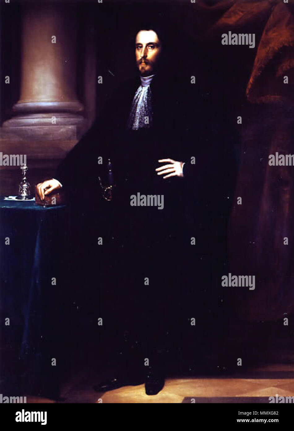 . Italiano Ritratto del principe di melfi . XVIII XIX Secolo