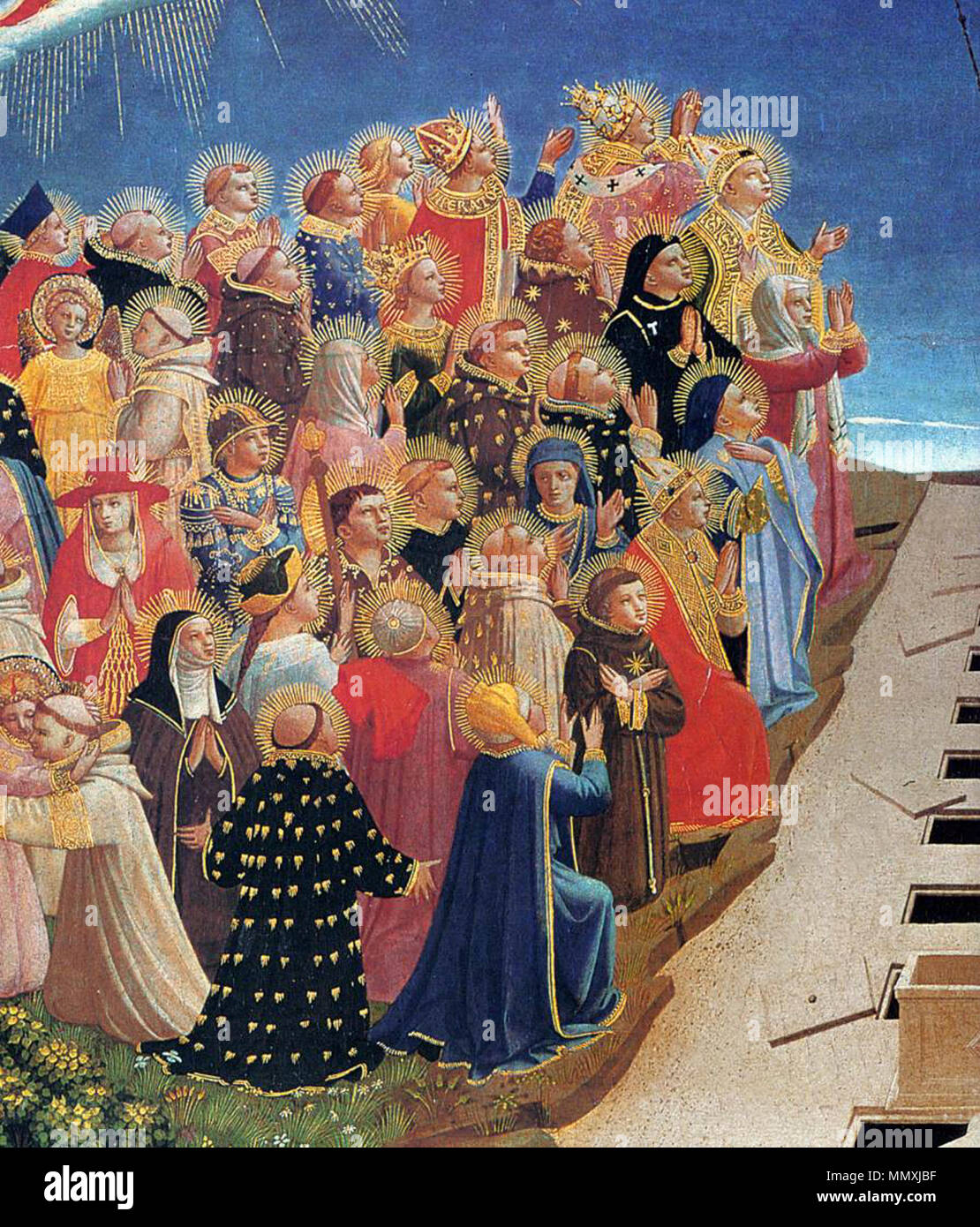 Last Judgement (detail). circa 1431. Fra Angelico - Last Judgement (detail) - WGA00469 Stock Photo