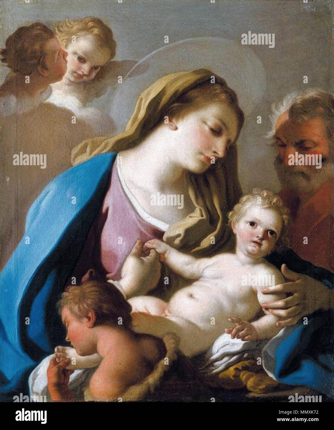 Holy Family with the Infant St John The Baptist. 1760s. Francesco de ...