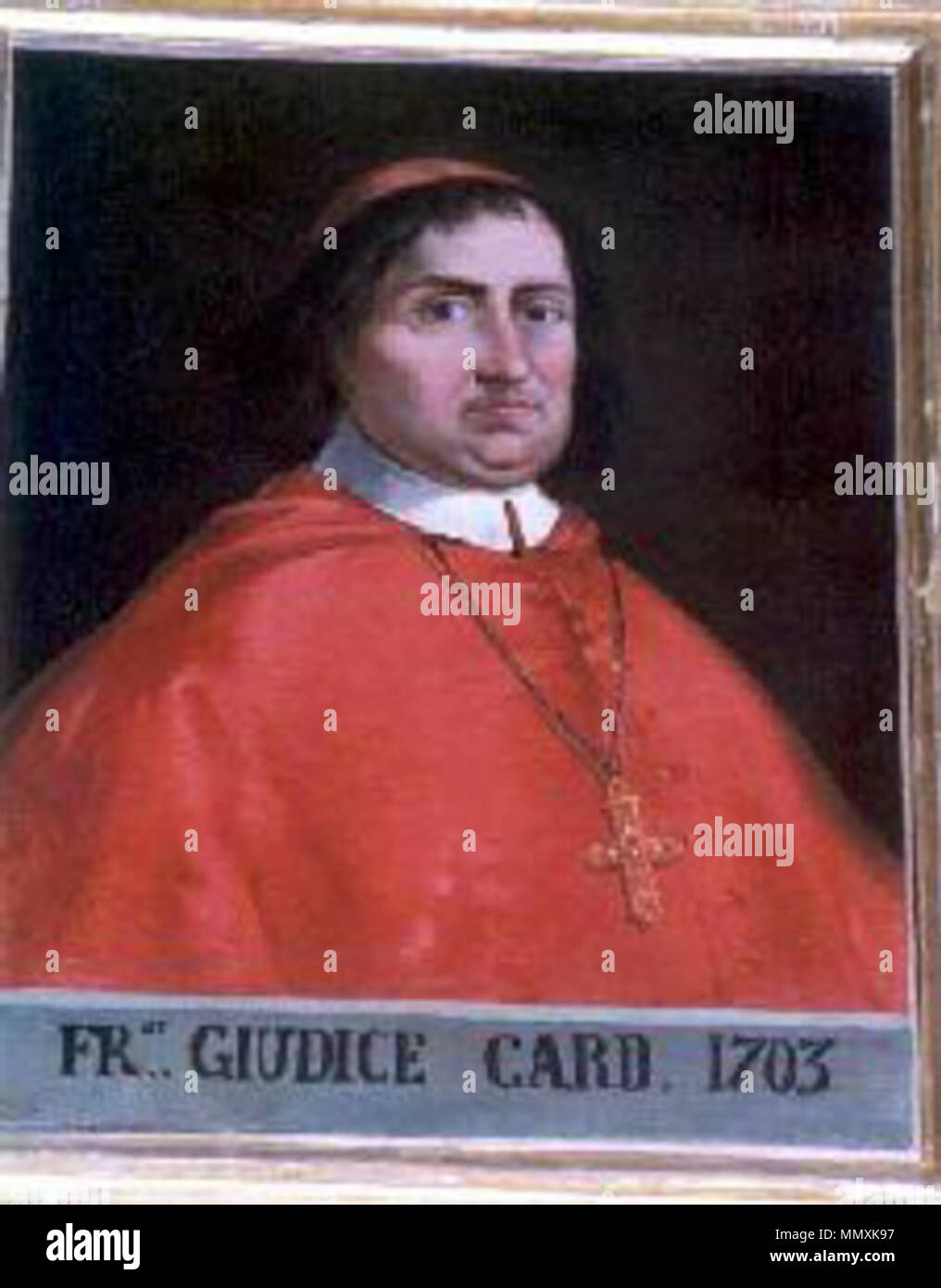. English Cardinal Francesco del Giudice . 1703. Francesco del Giudice