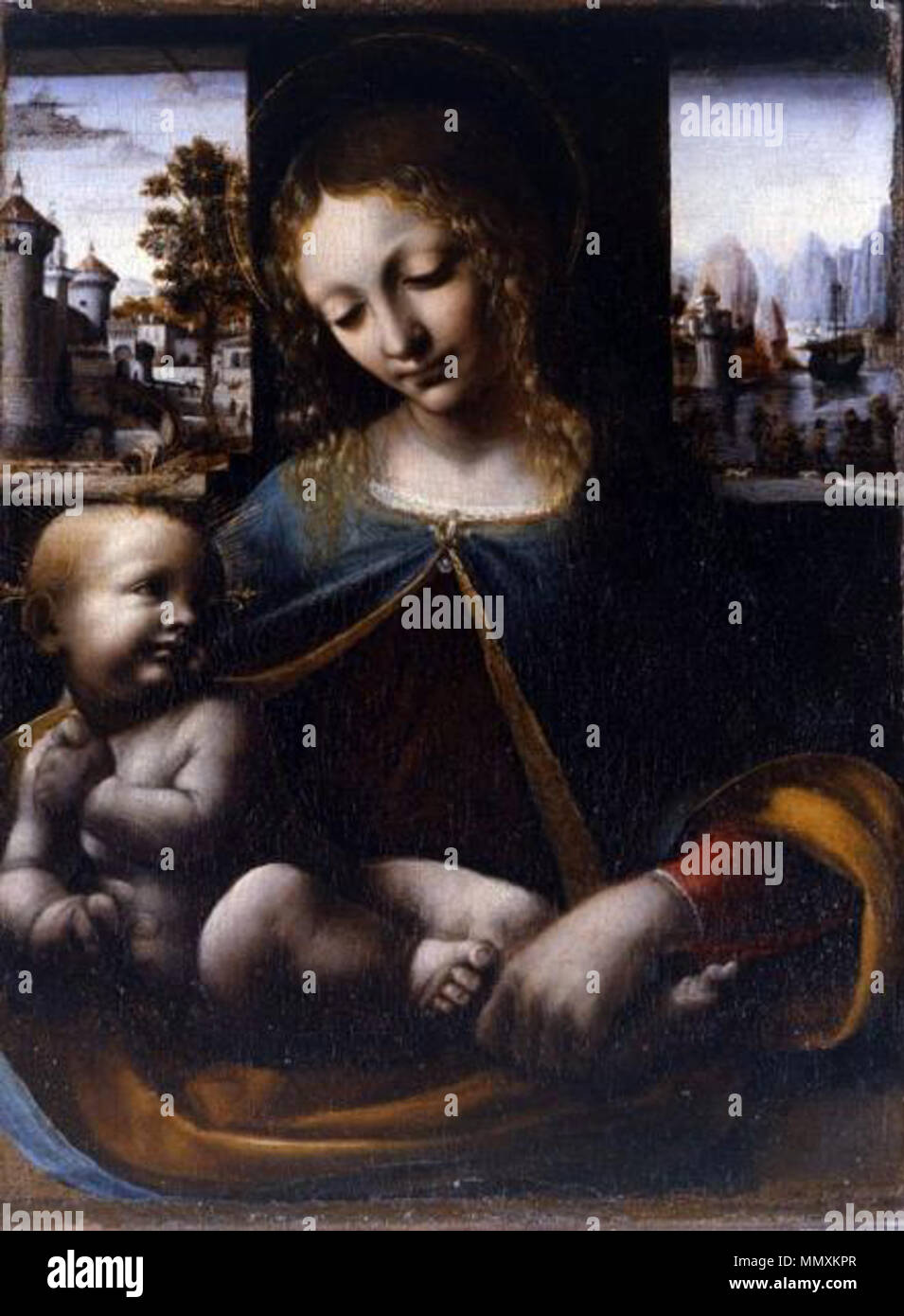 Italian Madonna Lia. circa 1495. Francesco Napoletano, MADONNA LIA