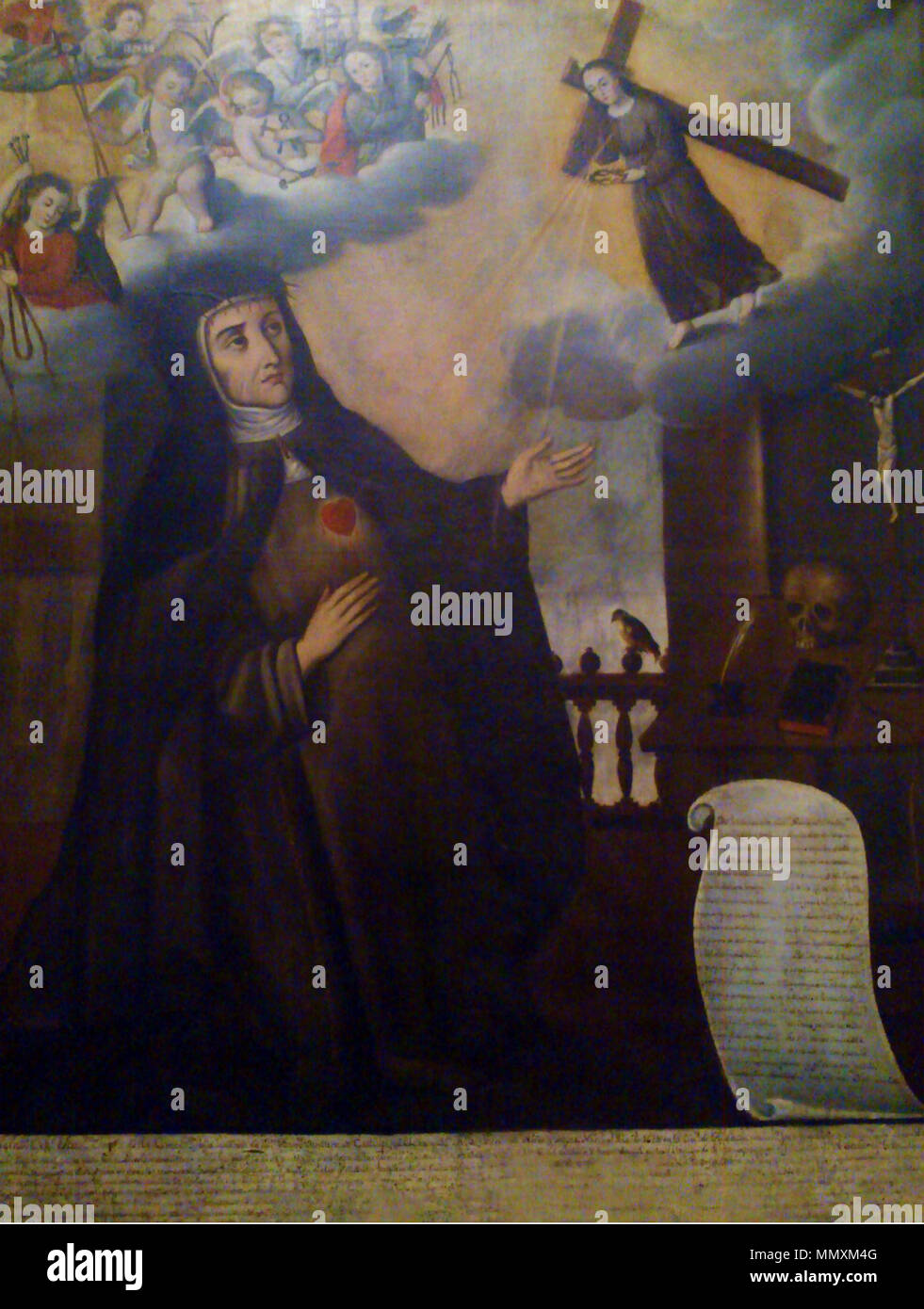 . Español Retrato alegórico de Francisca Josefa de la Concepción del