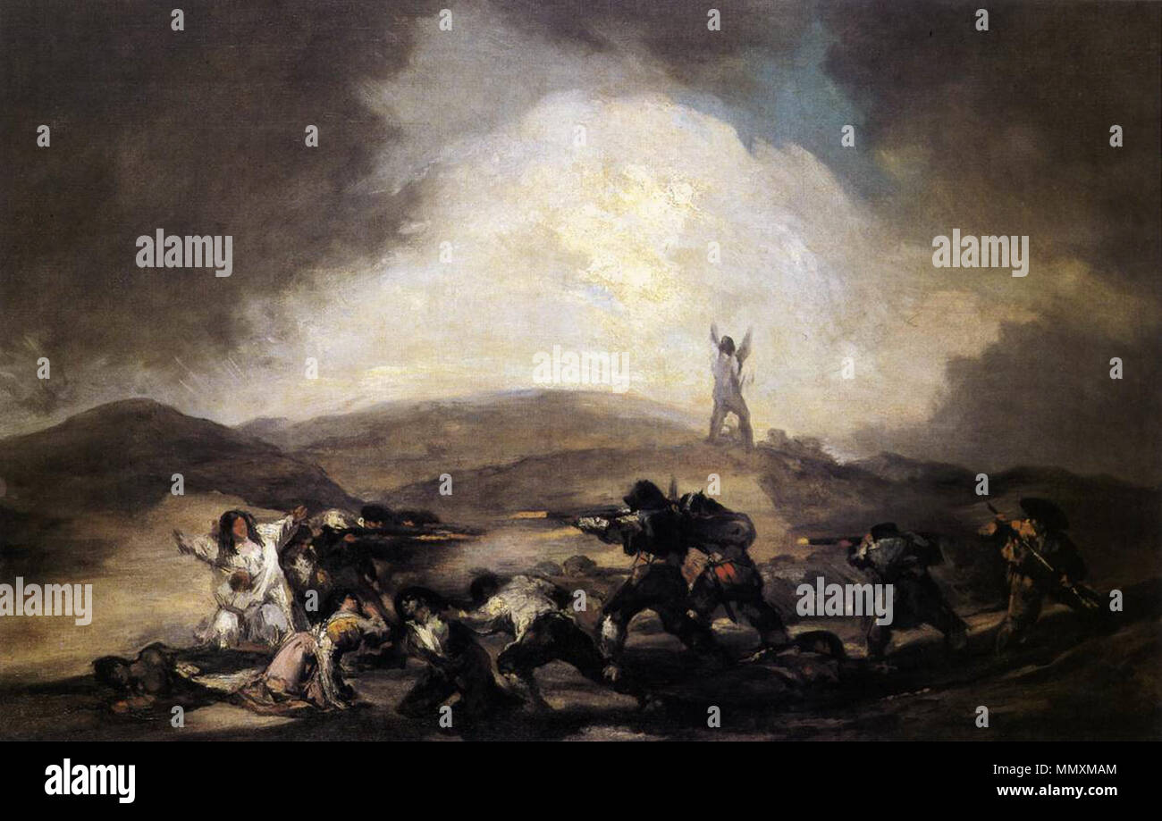 Español: Escena de guerra English: Robbery . circa 1808. Francisco de Goya y Lucientes - Robbery - WGA10019 Stock Photo
