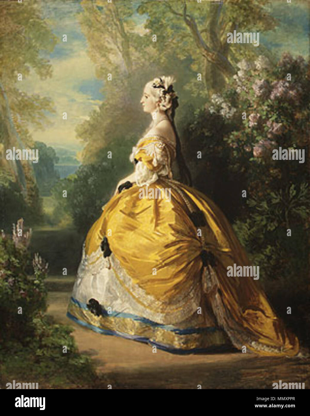 English The Empress Eugénie Français L'impératrice Eugénie à la