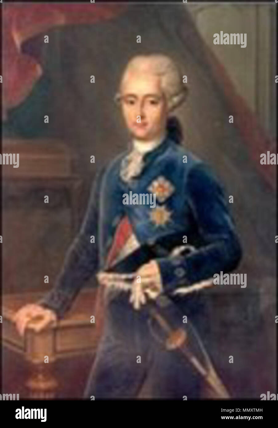 . English Standard portrait of Fried. III (17441794) . 18th century