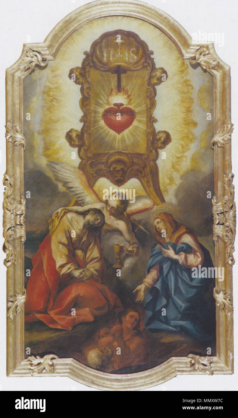 Deutsch: Triumph des Herzens Jesu . 1738. Fromiller - Triumph des Herzens Jesu Stock Photo