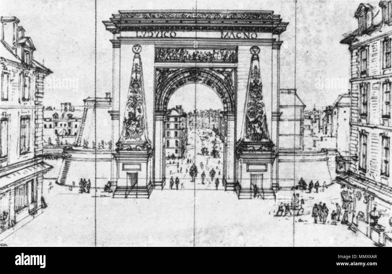 Порте сен дени. Франсуа Блондель ворота сен-Дени. Триумфальная арка сен Дени. Арка сен Дени в Париже. Ворота сен-Дени и сен-Мартен.