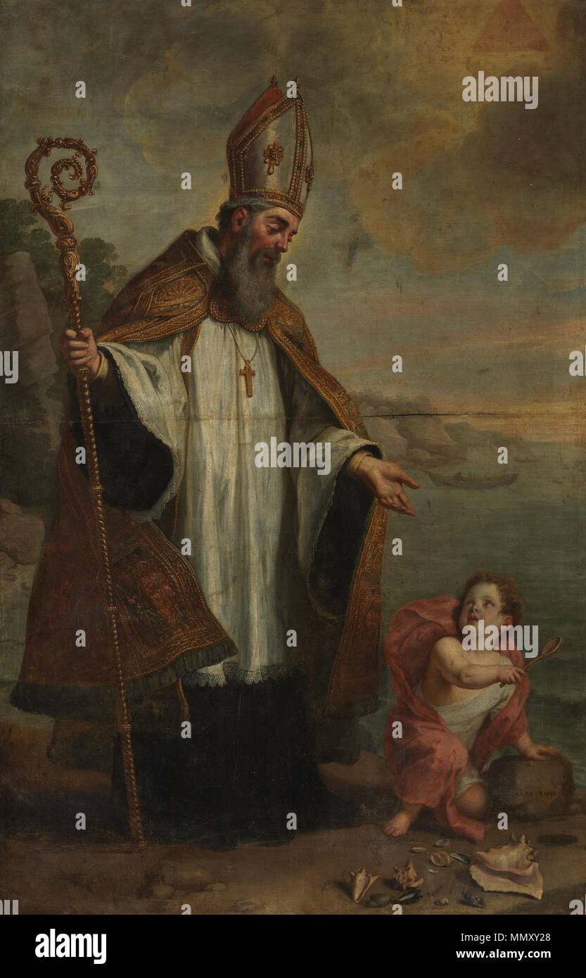 St Augustine. circa 1655. Gaspar de Crayer - St Augustine Stock Photo