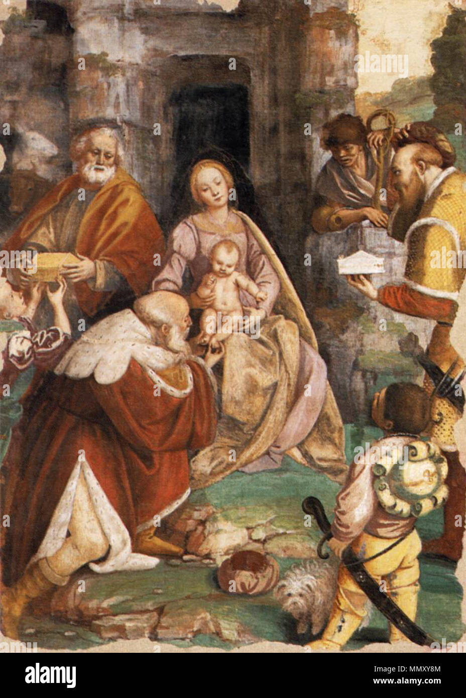The Adoration of the Magi. between 1544 and 1545. Gaudenzio Ferrari - The Adoration of the Magi - WGA07818