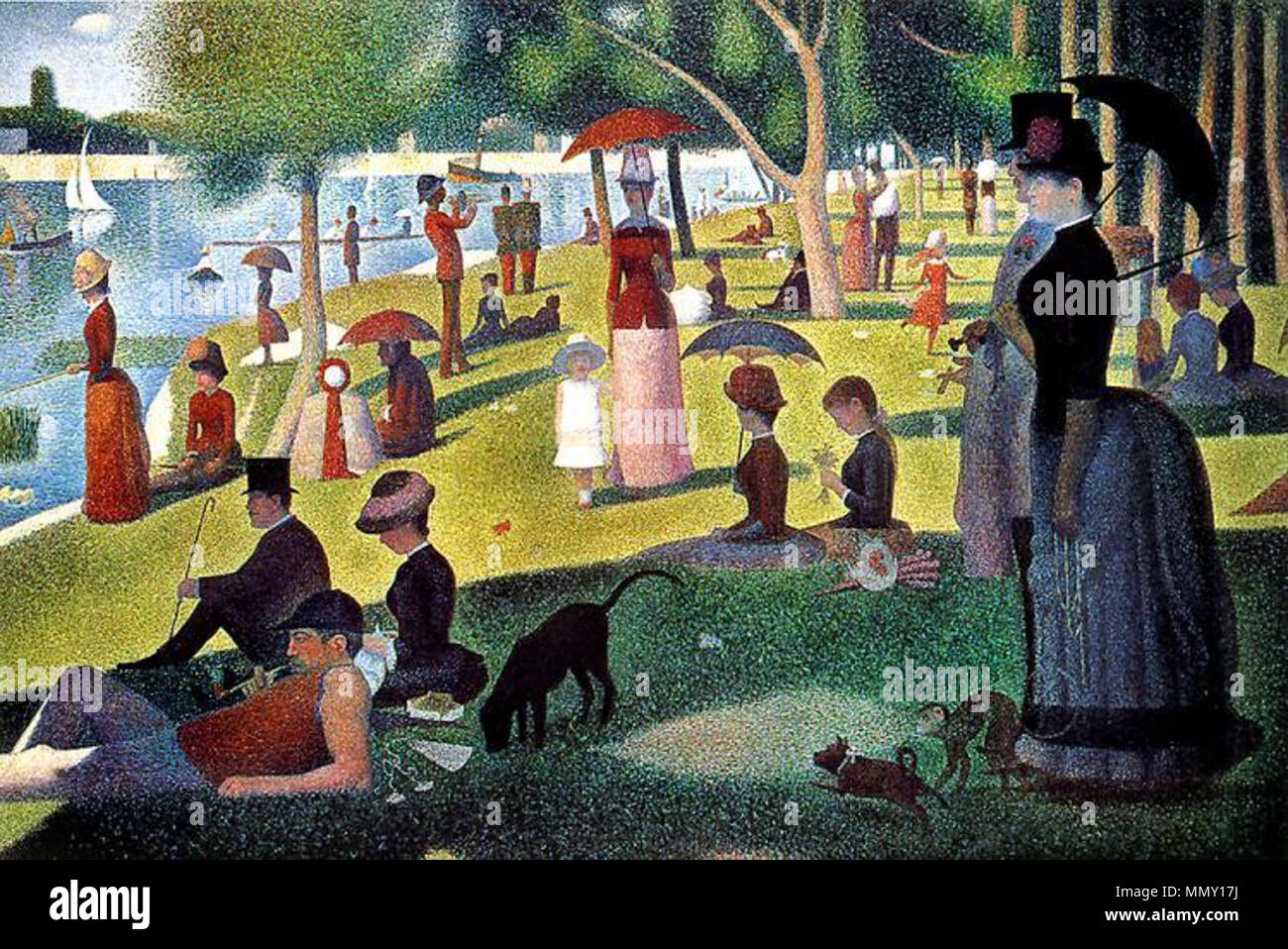 Seurat Un dimanche aprèsmidi à l'Île de la Grande Jatte