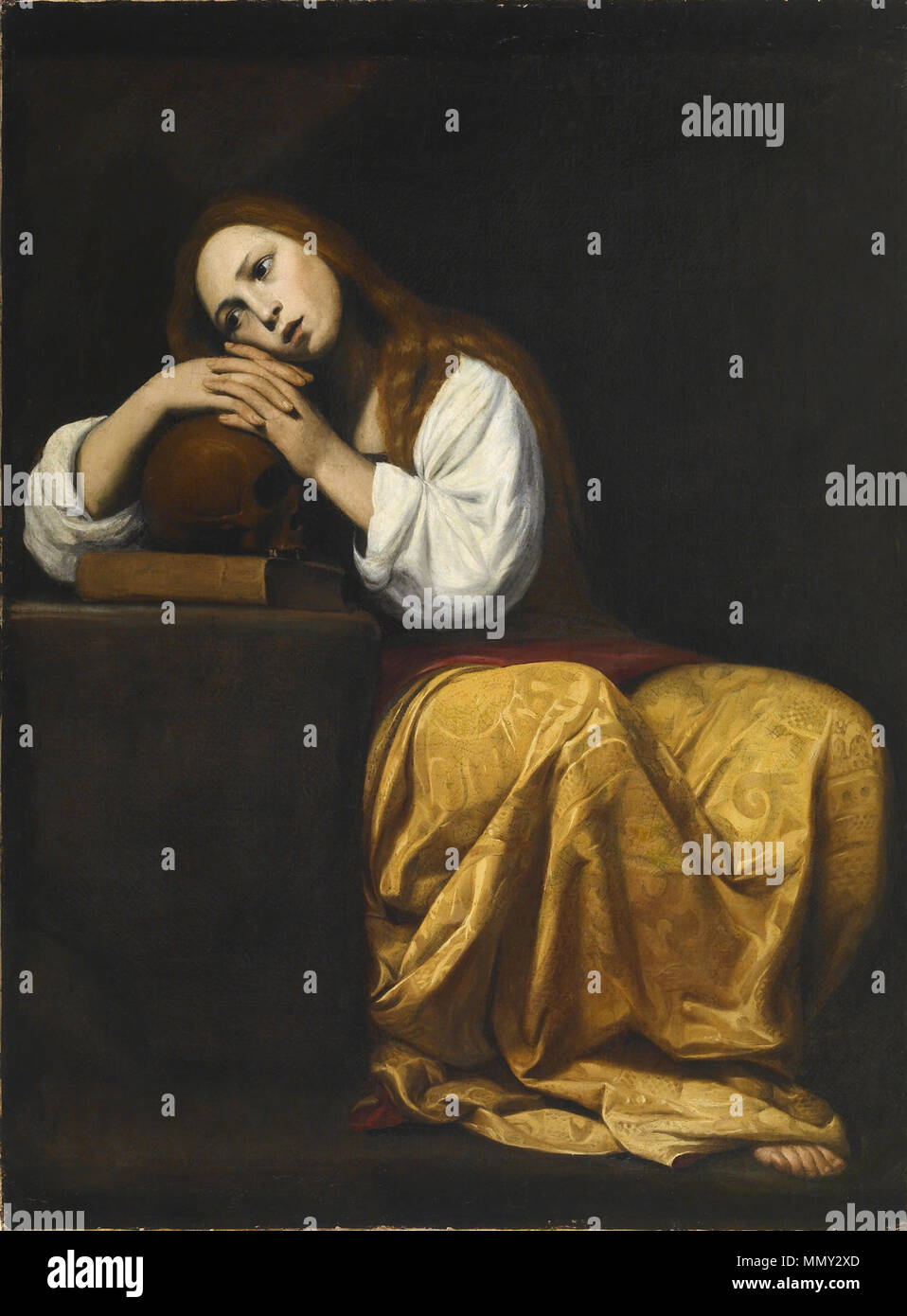 The Penitent Magdalene Oil On Canvas High Resolution Stock Photography ...
