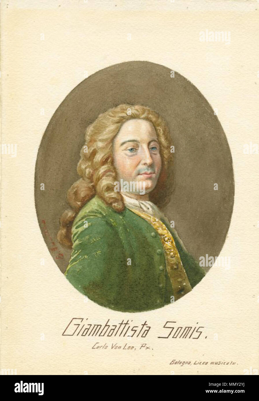 . Depicted person Giovanni Battista Somis Giambattista Somis Stock