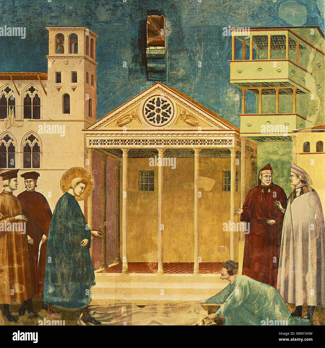 . Homage of a Simple Man Legend of St Francis. 1300. Giotto Legend of