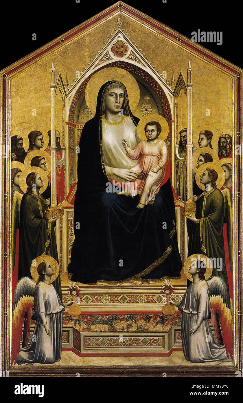 Giotto di Bondone - Ognissanti Madonna (Madonna in Maestà
