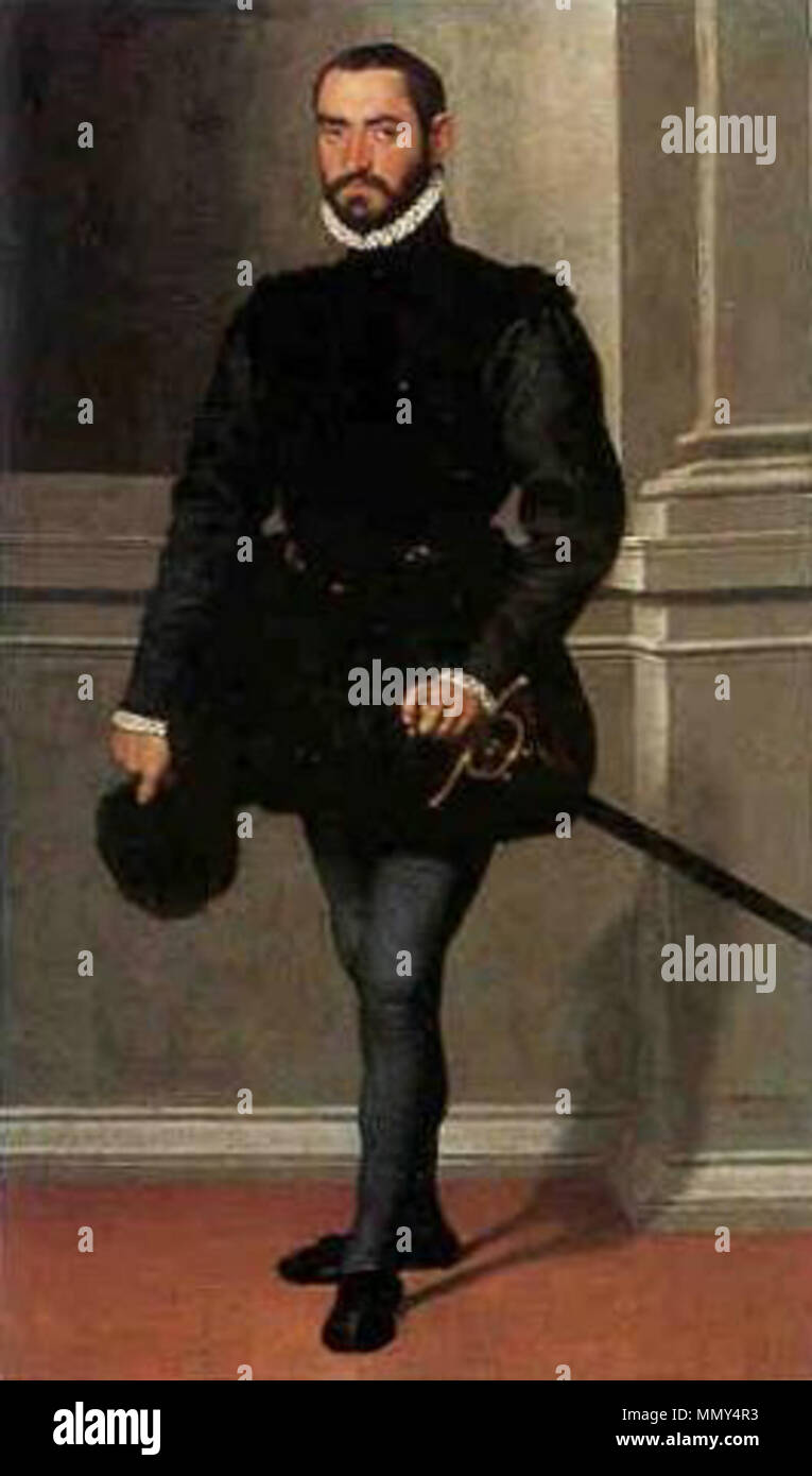 English: Bearded Man in Black . 1576. Giovanni Battista Moroni ...