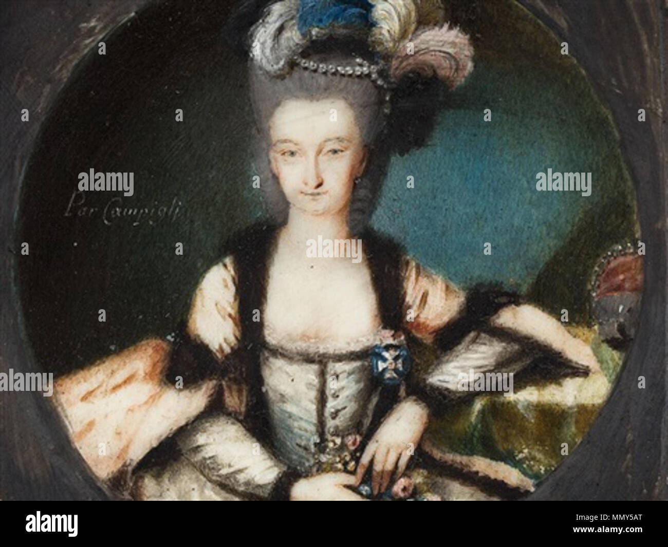 . English Portrait of Maria Kunigunde of Saxony (17401826) . between
